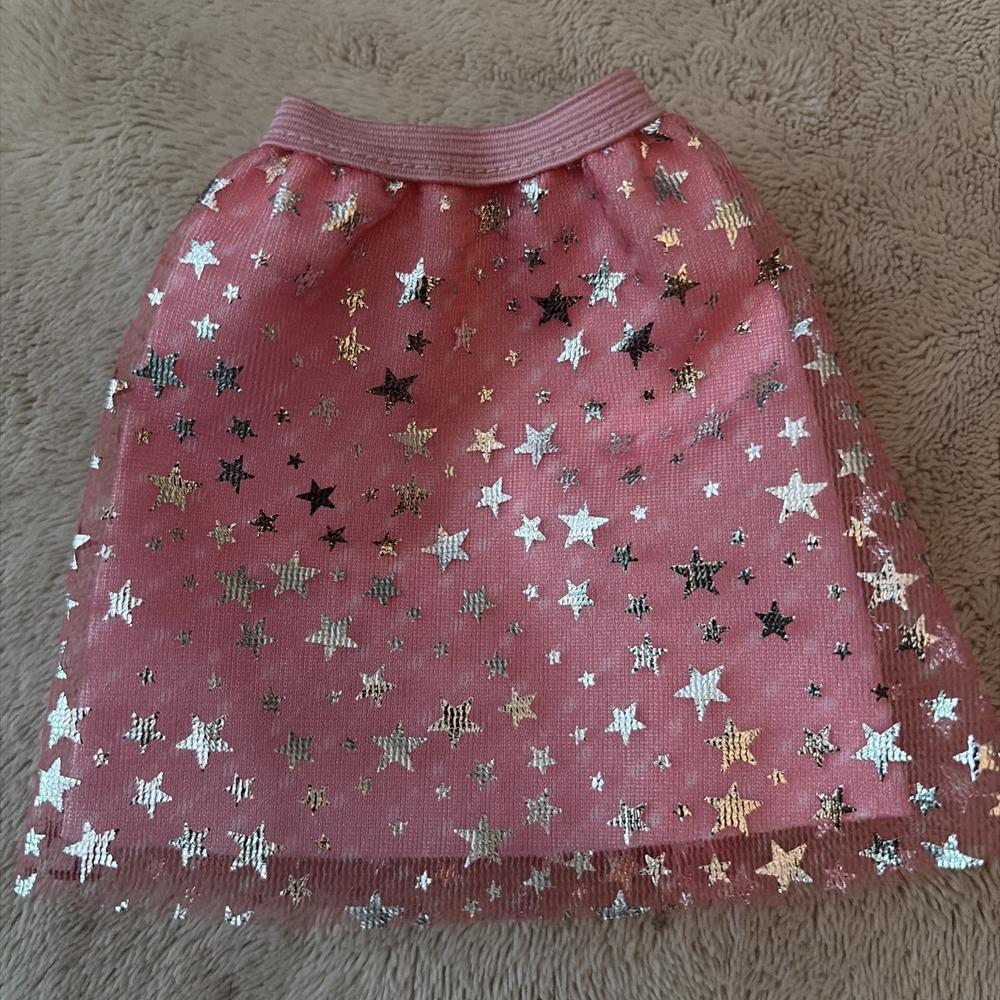 Barbie Complete Look Fashion Pack Pink Skirt Silver  Stars‎ B5